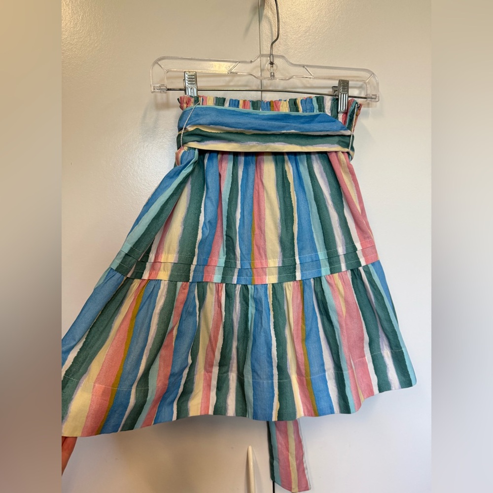 New Anthropologie striped cotton skirt. Summer, vacations. Great color and style